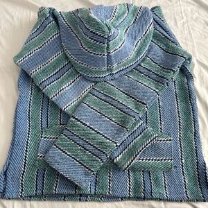 Striped Blue and Green Men's Sweater